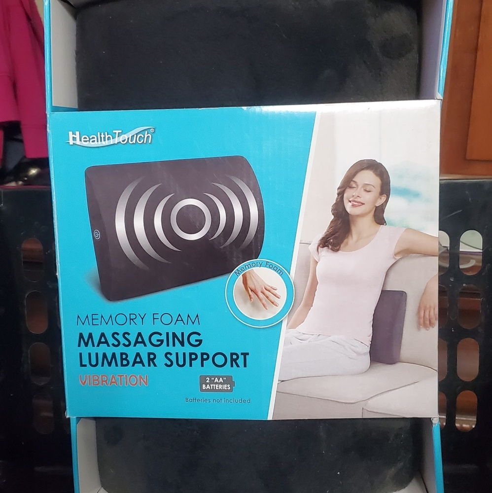 Memory Foam Massaging Lumbar Support